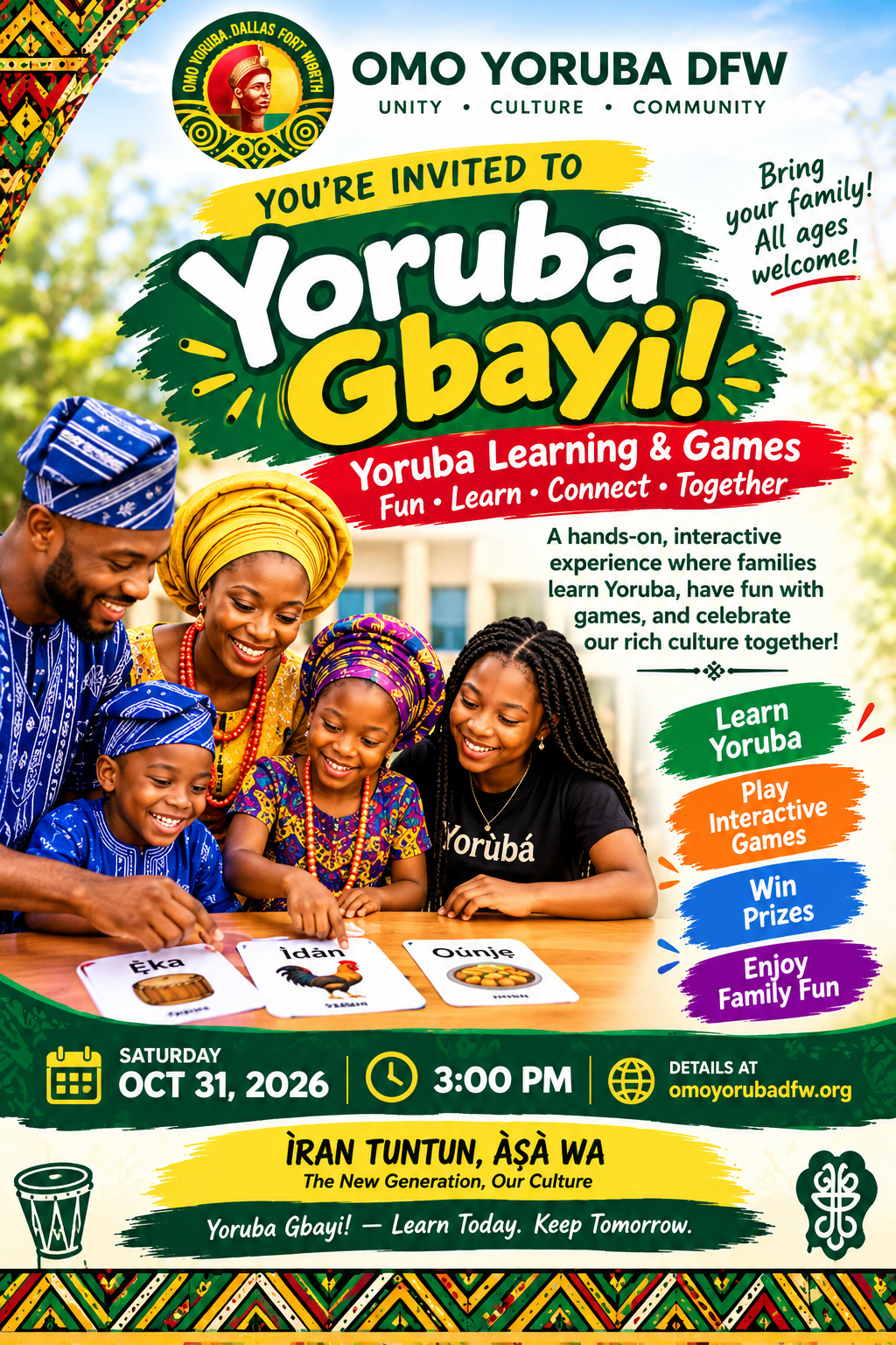 how to learn Yoruba language in the Diaspora